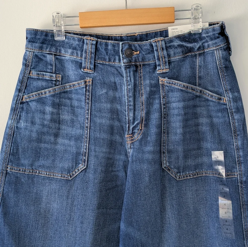 American Eagle Dreamy Drape Ultra Wide Leg High Rise Slouchy Jeans - Picture 5 of 15